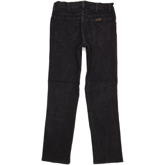 Wrangler Men Black Straight Regular Stretch Jeans W33 L33