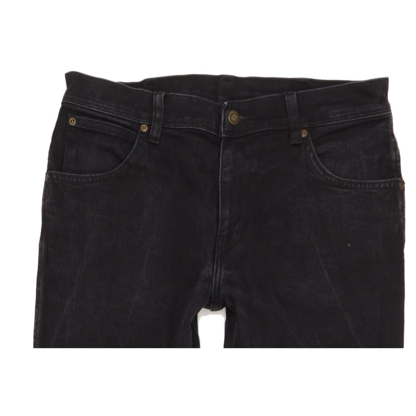 Wrangler Men Black Straight Regular Stretch Jeans W33 L33