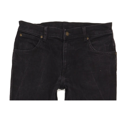 Wrangler Men Black Straight Regular Stretch Jeans W33 L33