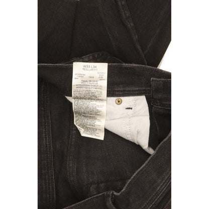 Wrangler Men Black Straight Regular Stretch Jeans W33 L33
