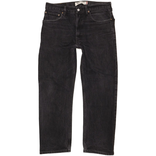 Levi's 505 Men Black Straight Regular Jeans W34 L28