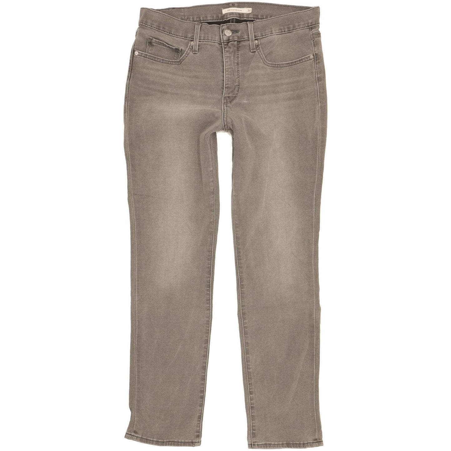 Levi's 312 Shaping Women Grey Straight Slim Stretch Jeans W30 L28
