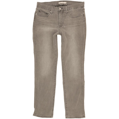 Levi's 312 Shaping Women Grey Straight Slim Stretch Jeans W30 L28