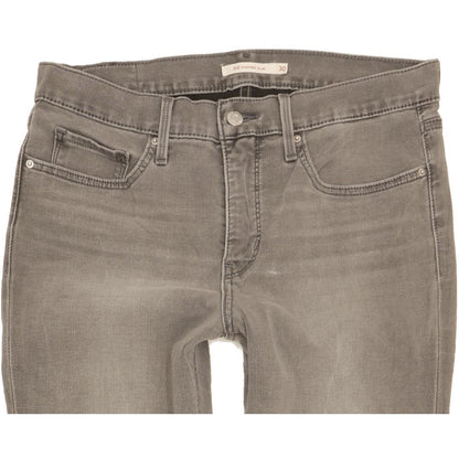 Levi's 312 Shaping Women Grey Straight Slim Stretch Jeans W30 L28