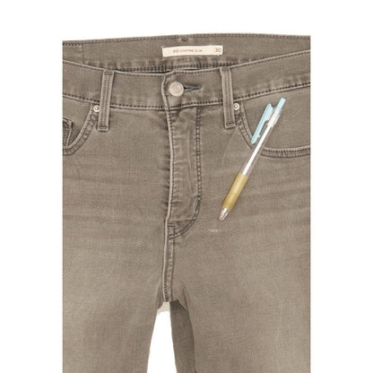 Levi's 312 Shaping Women Grey Straight Slim Stretch Jeans W30 L28