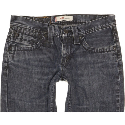 Levi's 481 Women Blue Straight Slim Jeans W28 L31