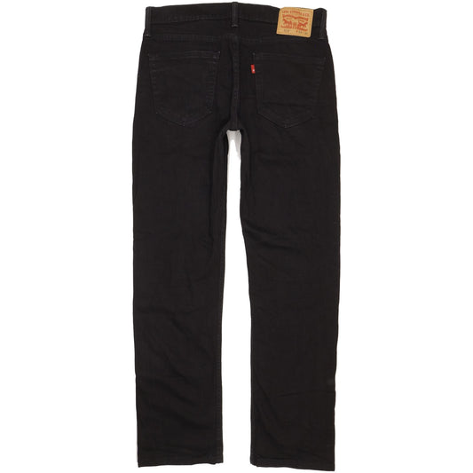 Levi's 514 Men Black Straight Slim Stretch Jeans W33 L32