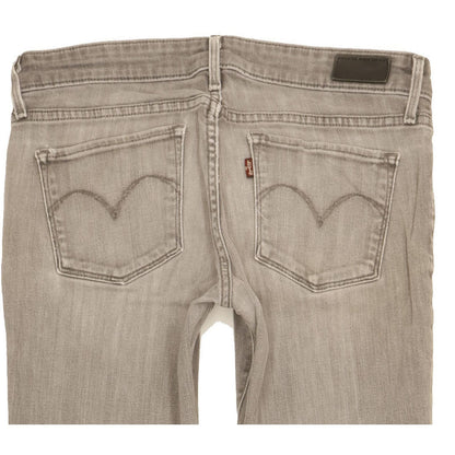 Levi's Demi Curve Women Grey Skinny Slim Stretch Jeans W27 L32