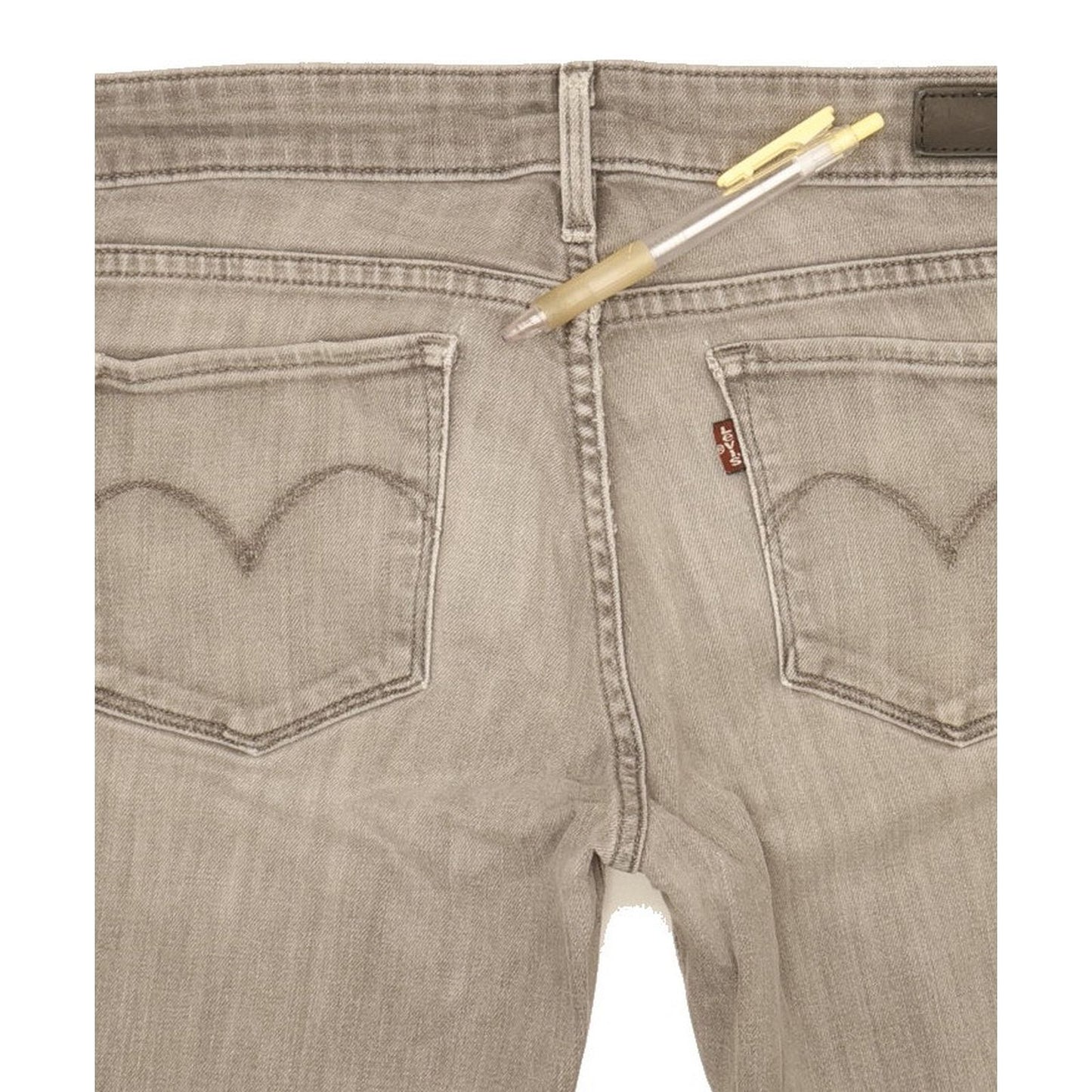 Levi's Demi Curve Women Grey Skinny Slim Stretch Jeans W27 L32