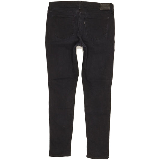 Levi's 711 Women Black Skinny Slim Stretch Jeans W30 L29