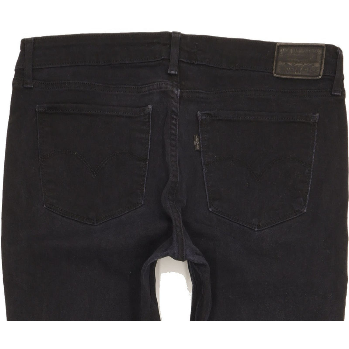 Levi's 711 Women Black Skinny Slim Stretch Jeans W30 L29