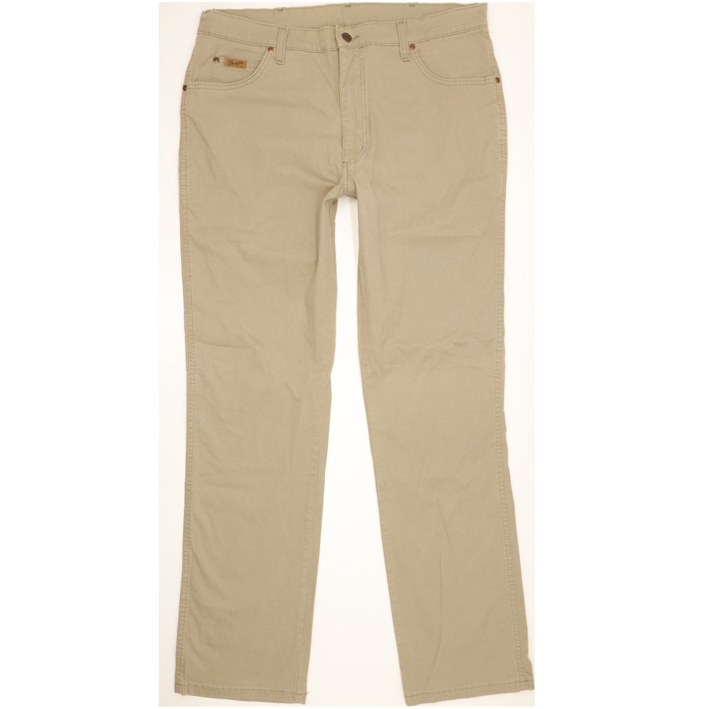 Wrangler Texas Men Beige Straight Regular Stretch Jeans W38 L33
