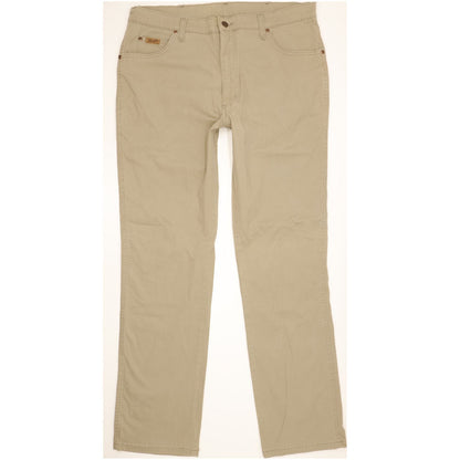 Wrangler Texas Men Beige Straight Regular Stretch Jeans W38 L33