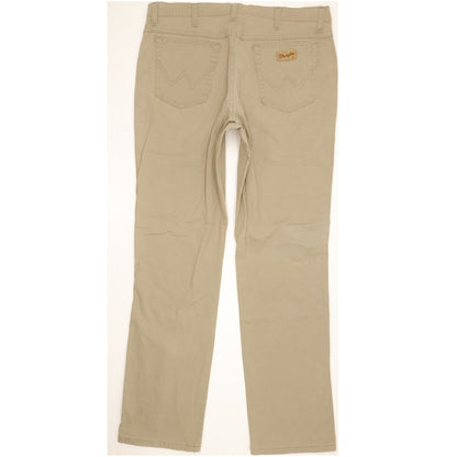 Wrangler Texas Men Beige Straight Regular Stretch Jeans W38 L33