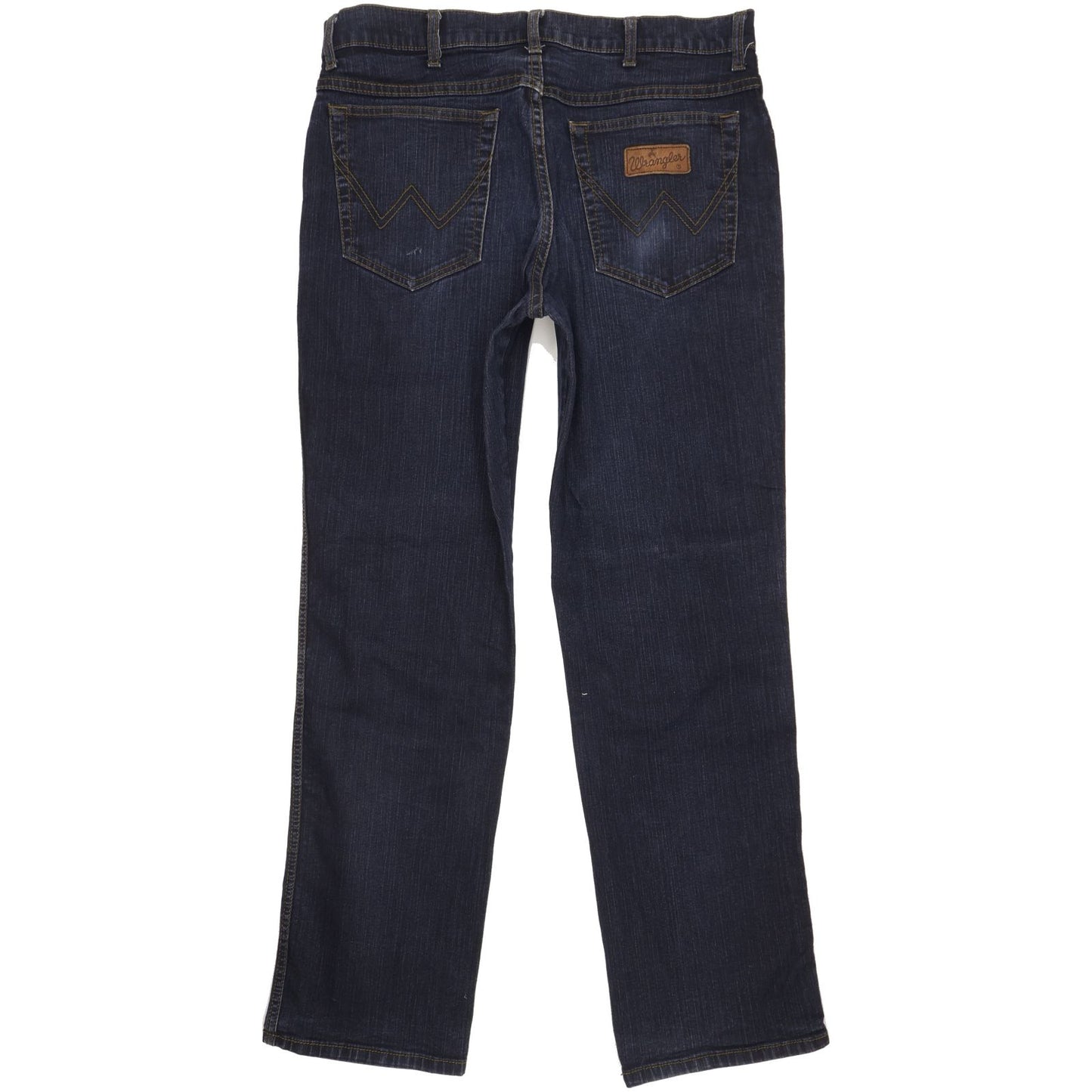 Wrangler Texas Men Navy Straight Regular Stretch Jeans W35 L32