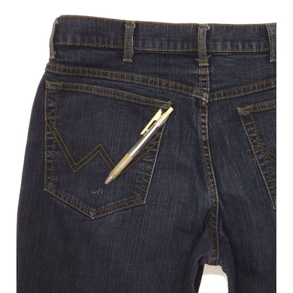 Wrangler Texas Men Navy Straight Regular Stretch Jeans W35 L32