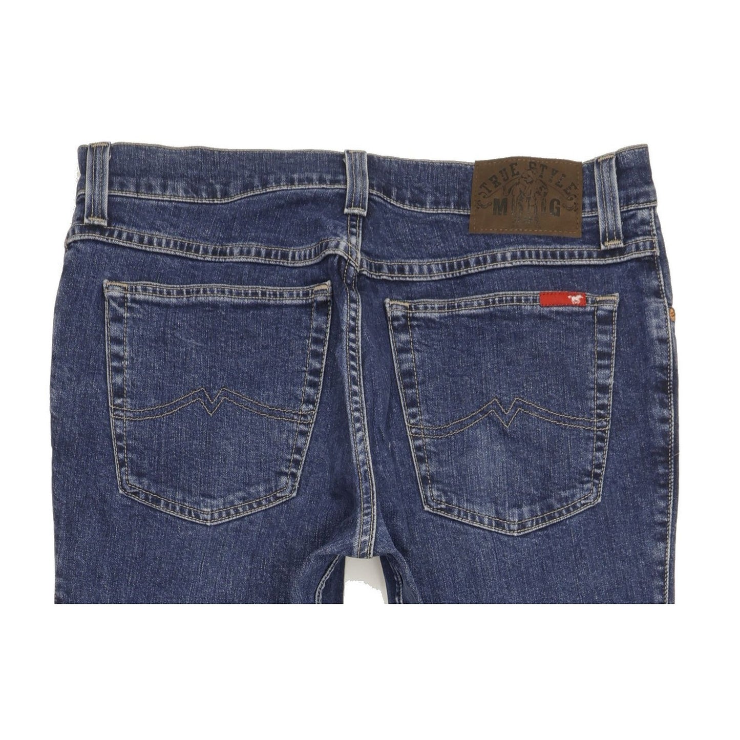 Mustang Tramper Men Blue Straight Regular Stretch Jeans W36 L32