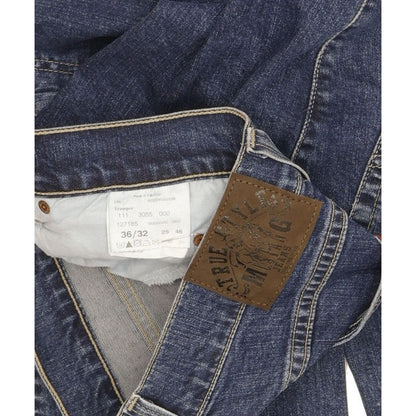 Mustang Tramper Men Blue Straight Regular Stretch Jeans W36 L32