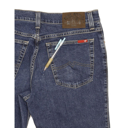 Mustang Tramper Men Blue Straight Regular Stretch Jeans W36 L32