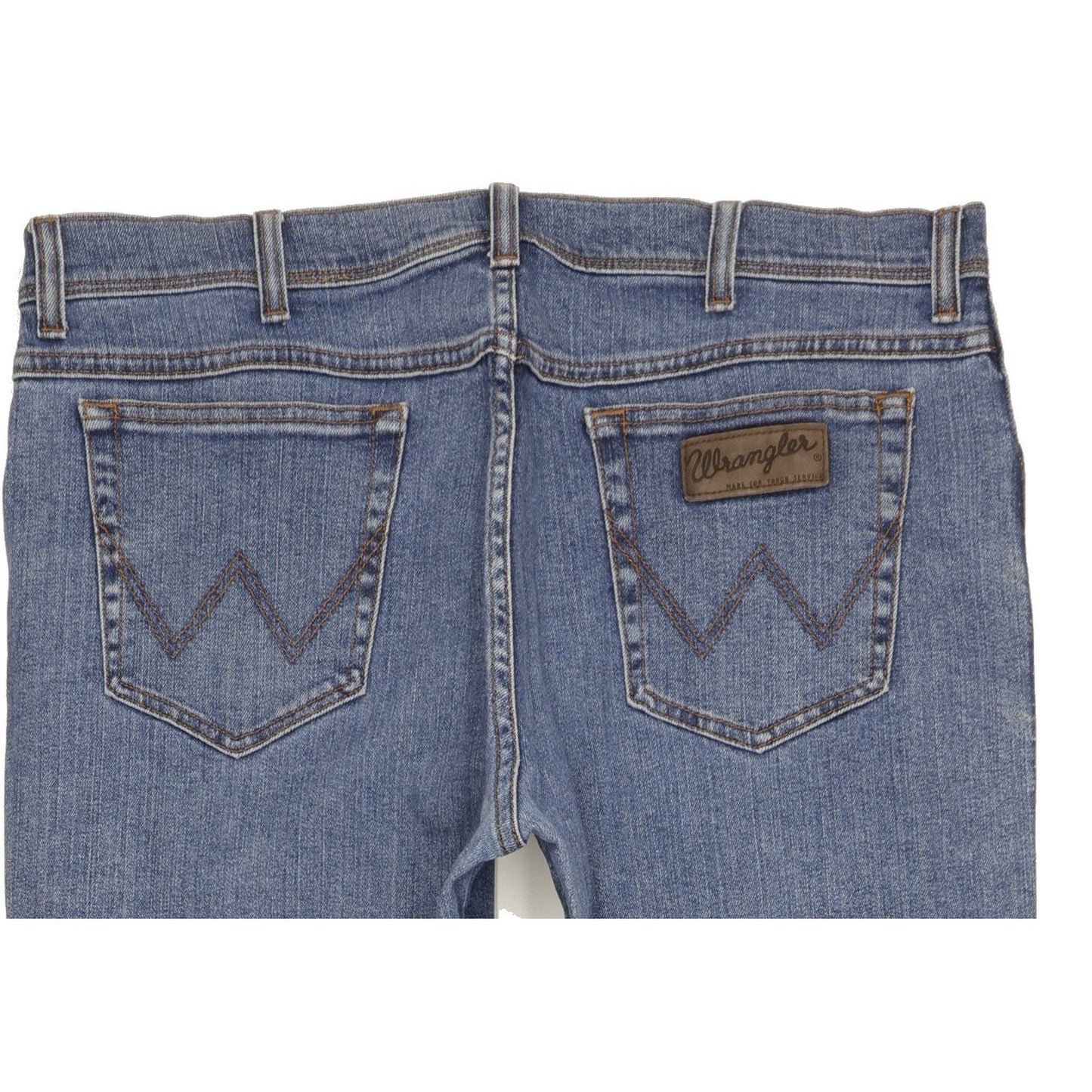 Wrangler Texas Men Blue Straight Regular Stretch Jeans W38 L33