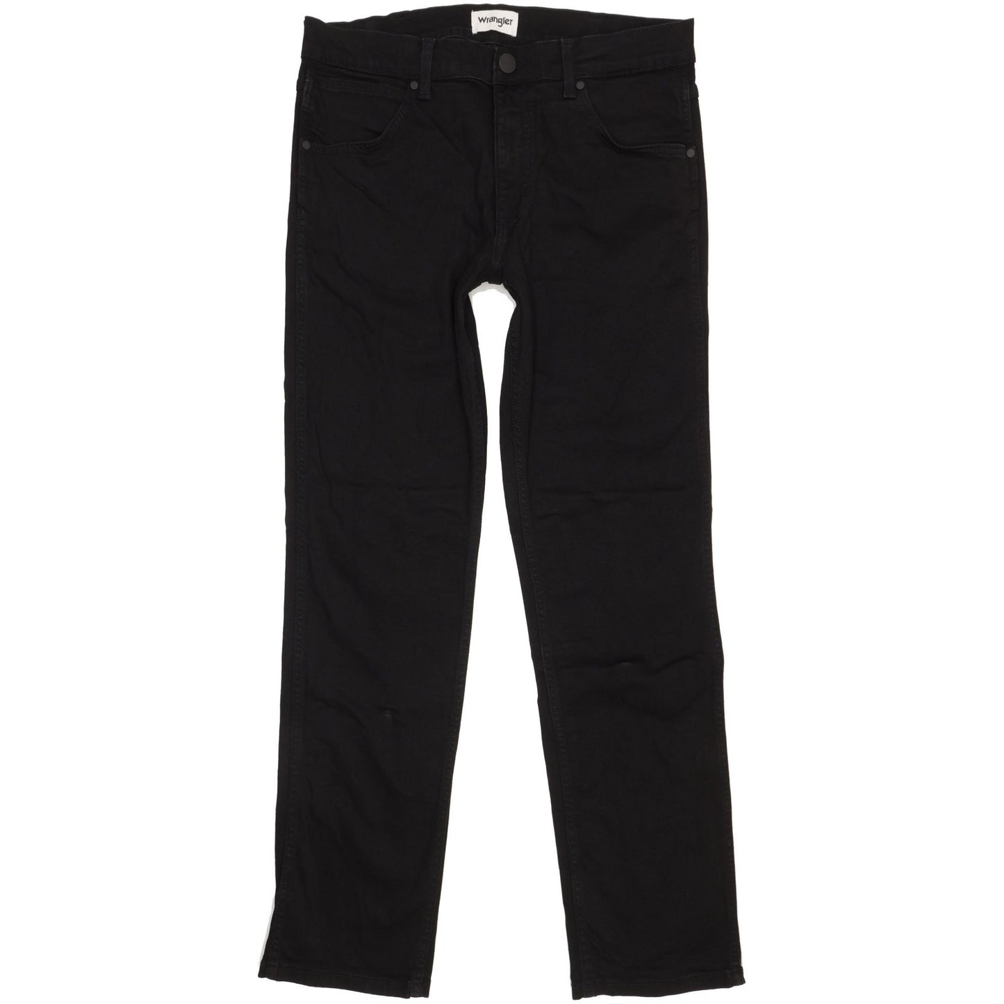 Wrangler Greensboro Men Black Straight Regular Stretch Jeans W32 L32