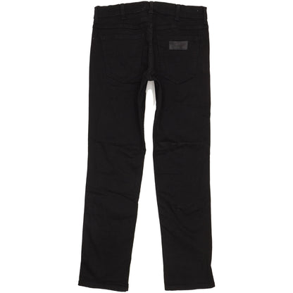 Wrangler Greensboro Men Black Straight Regular Stretch Jeans W32 L32