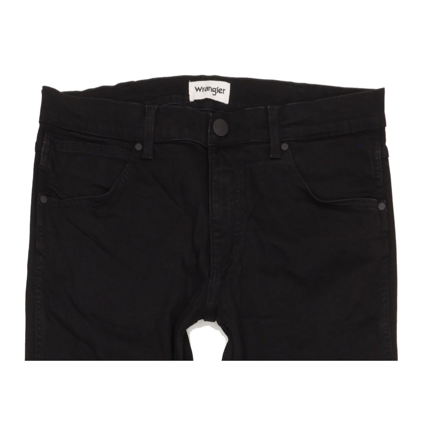 Wrangler Greensboro Men Black Straight Regular Stretch Jeans W32 L32