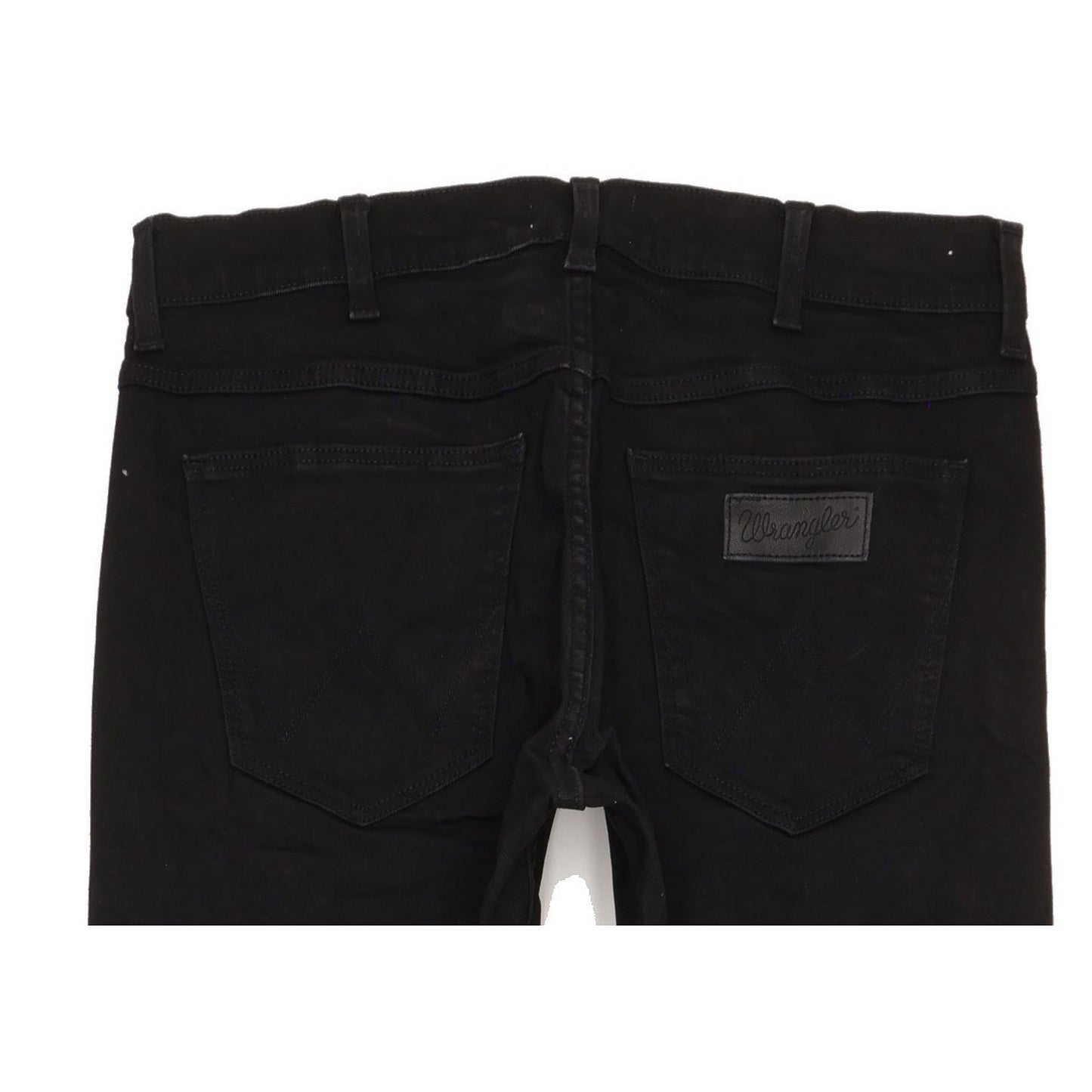 Wrangler Greensboro Men Black Straight Regular Stretch Jeans W32 L32
