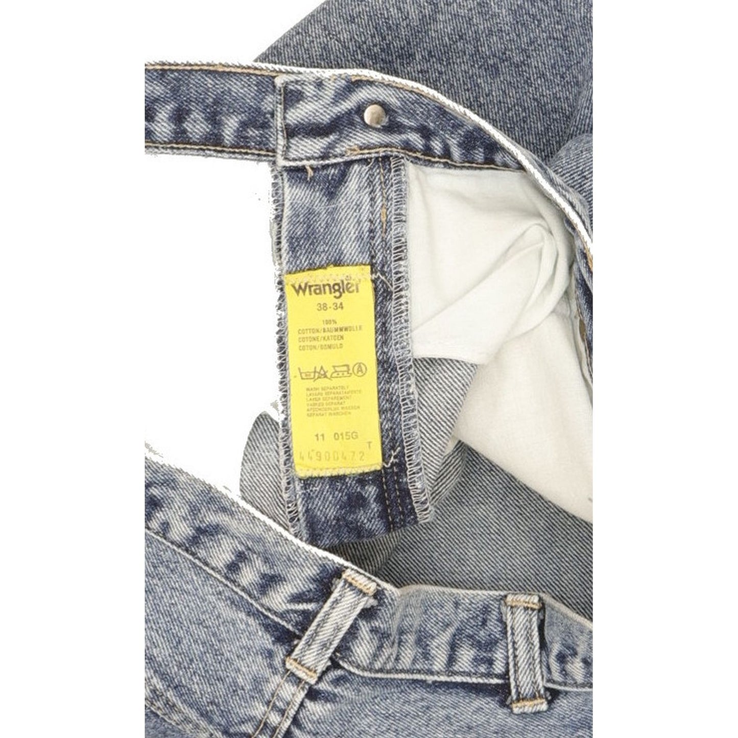 Wrangler Men Blue Straight Regular Jeans W38 L27