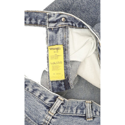 Wrangler Men Blue Straight Regular Jeans W38 L27