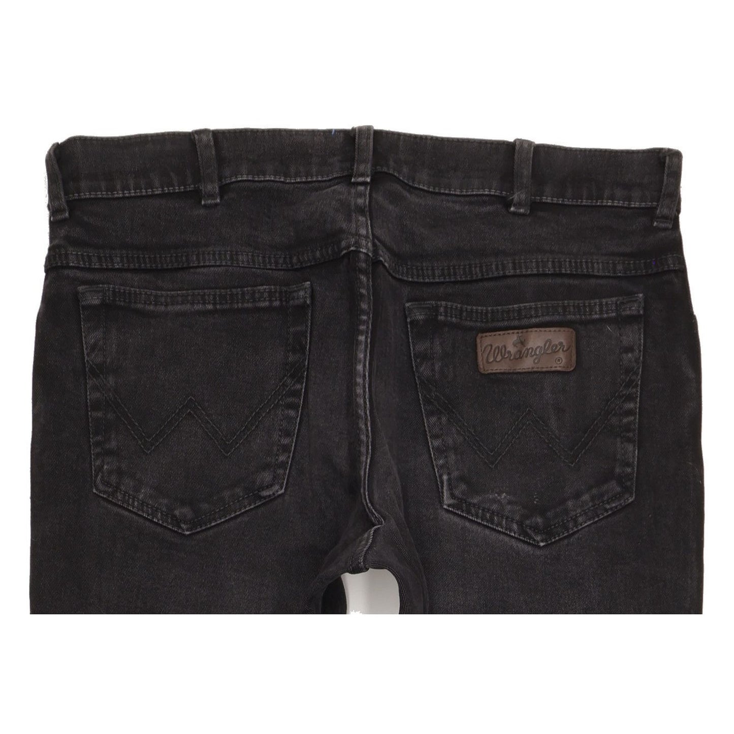 Wrangler Texas Men Black Straight Regular Stretch Jeans W36 L31