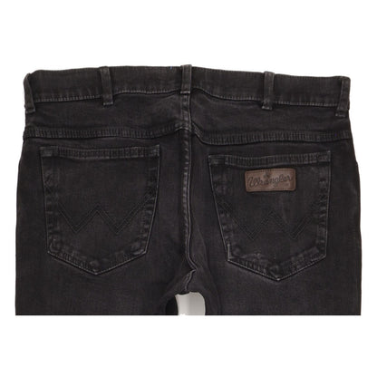 Wrangler Texas Men Black Straight Regular Stretch Jeans W36 L31
