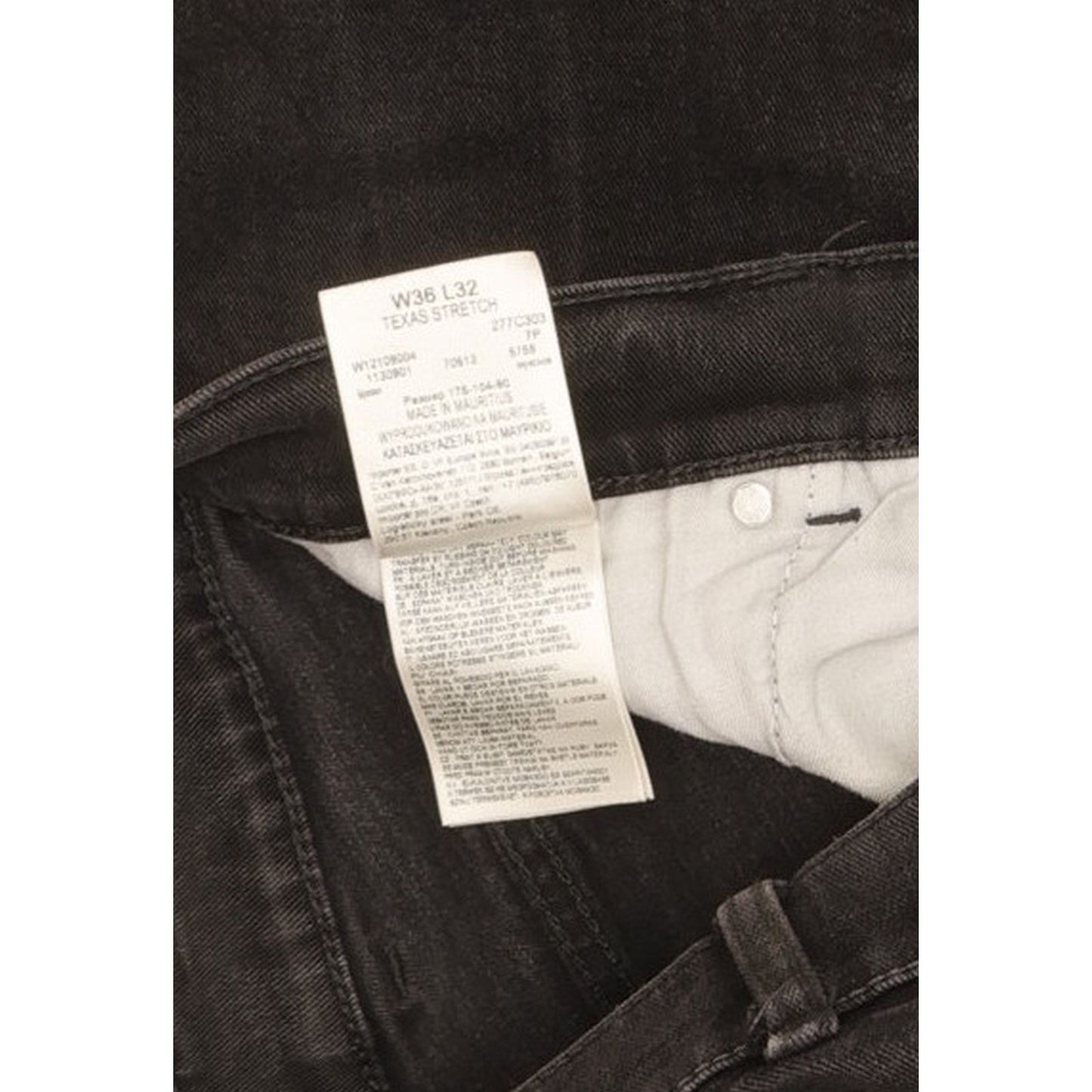 Wrangler Texas Men Black Straight Regular Stretch Jeans W36 L31