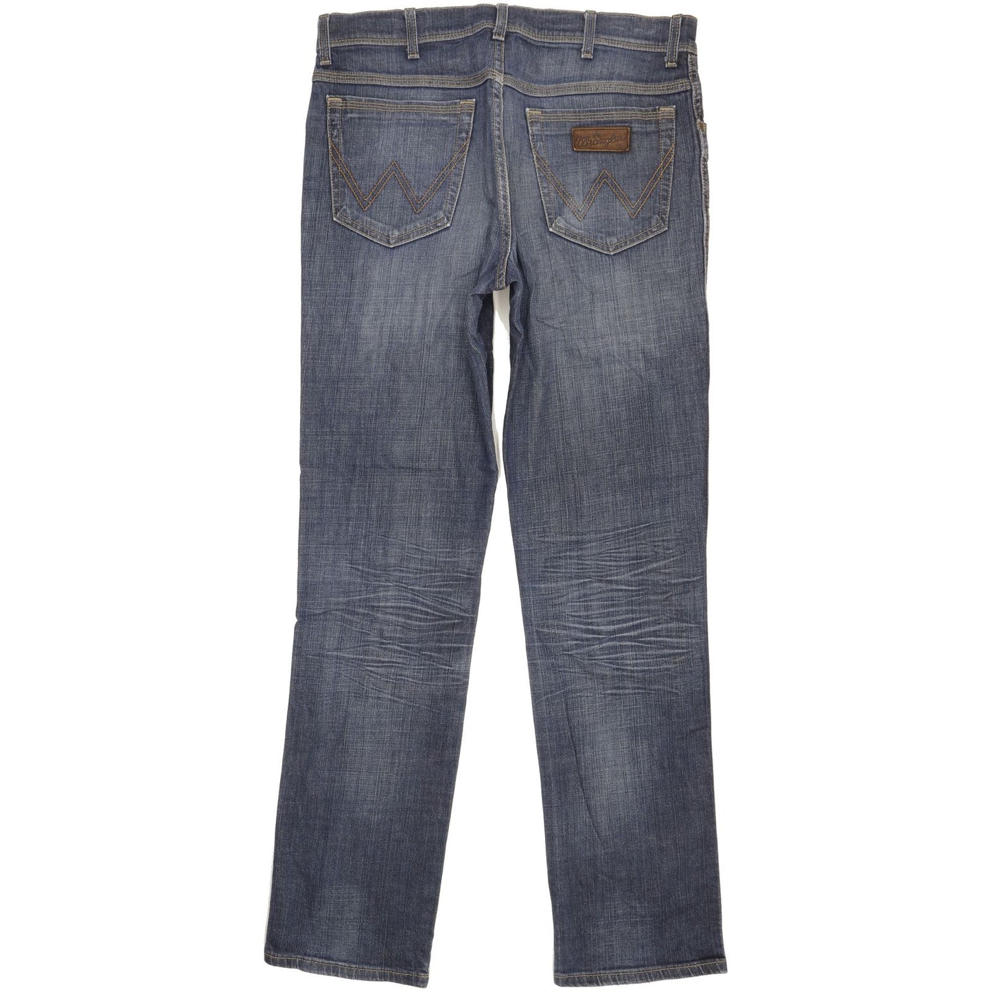 Wrangler Texas Men Blue Straight Regular Stretch Jeans W34 L33