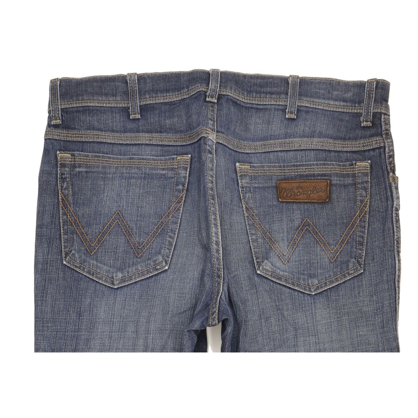Wrangler Texas Men Blue Straight Regular Stretch Jeans W34 L33