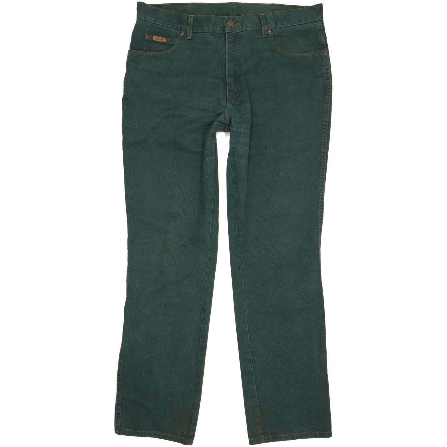 Wrangler Texas Men Green Straight Regular Jeans W38 L34