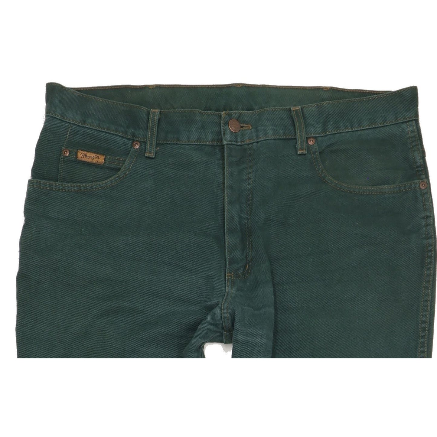 Wrangler Texas Men Green Straight Regular Jeans W38 L34