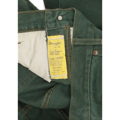 Wrangler Texas Men Green Straight Regular Jeans W38 L34