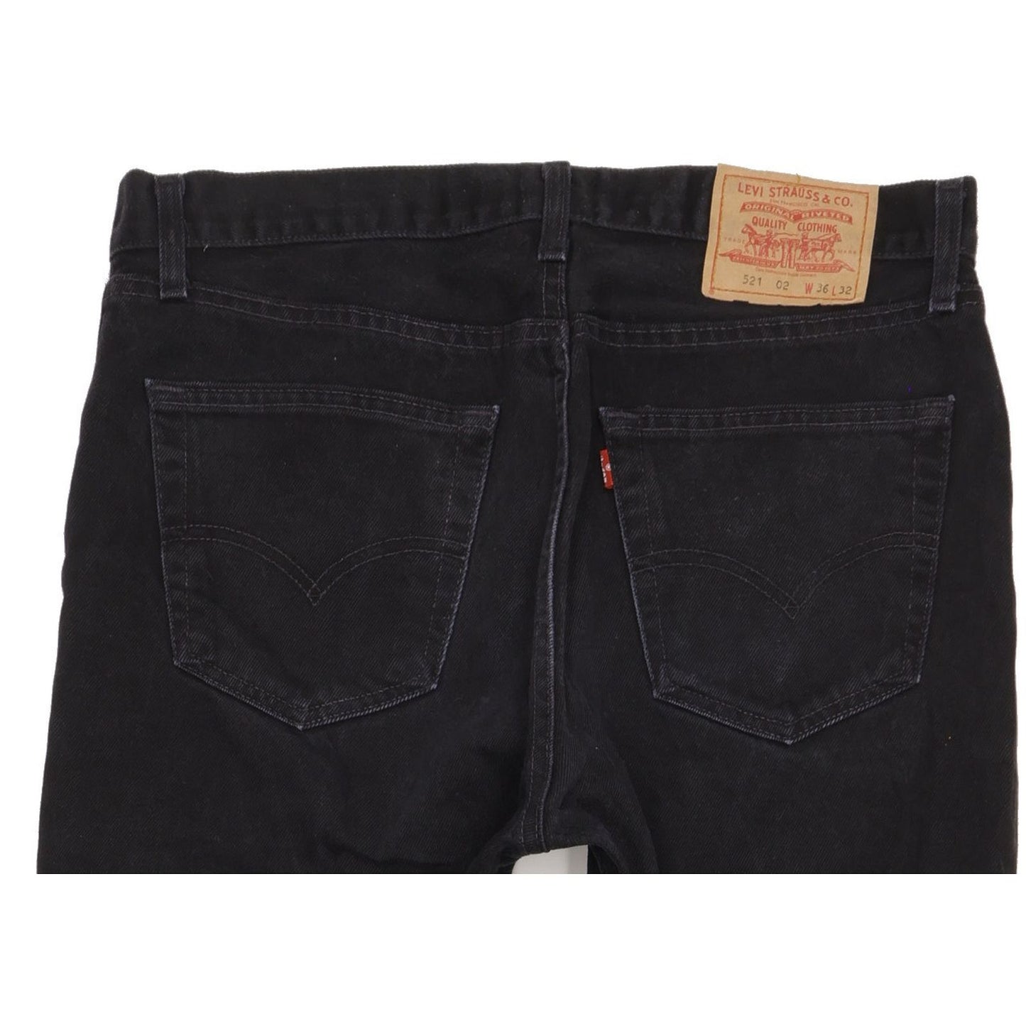 Levi's 521 Men Black Straight Regular Jeans W35 L31