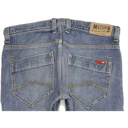 Mustang Men Blue Straight Regular Jeans W34 L31