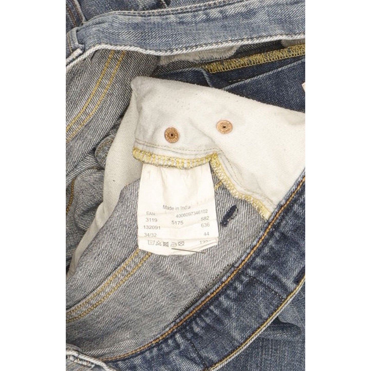 Mustang Men Blue Straight Regular Jeans W34 L31