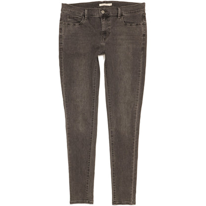 Levi's 710 Super Women Black Skinny Slim Jeans W32 L31