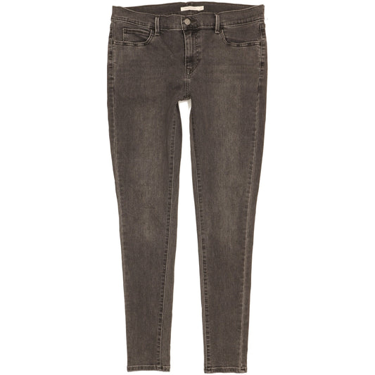 Levi's 710 Super Women Black Skinny Slim Jeans W32 L31