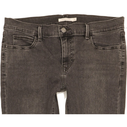 Levi's 710 Super Women Black Skinny Slim Jeans W32 L31