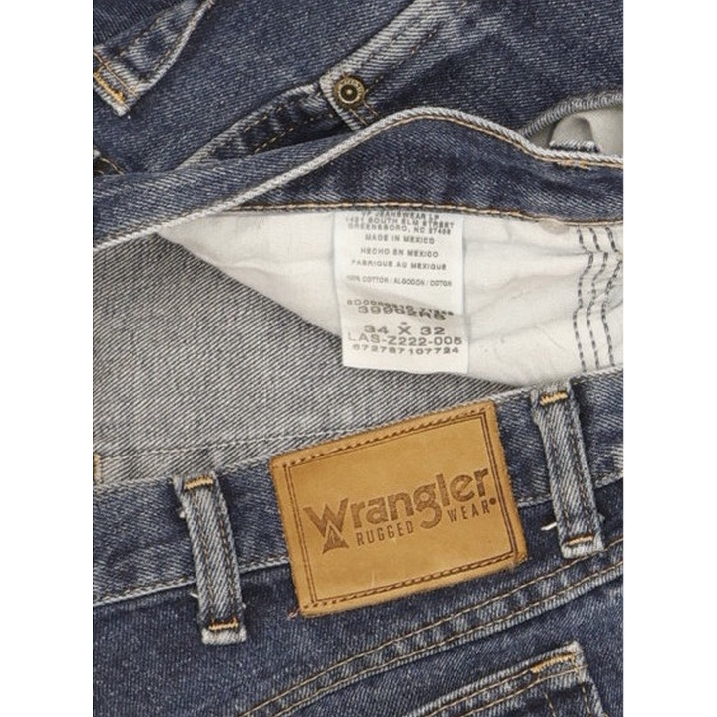 Wrangler Men Blue Straight Regular Jeans W34 L32