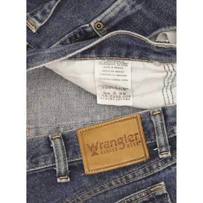 Wrangler Men Blue Straight Regular Jeans W34 L32