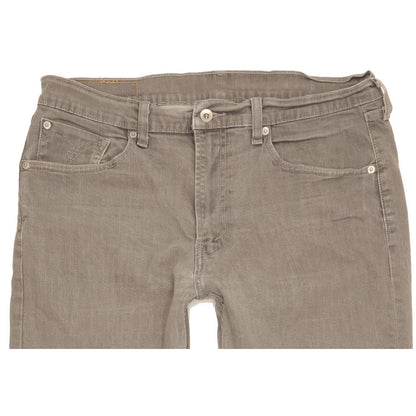 Levi's 506 Men Grey Straight Regular Stretch Jeans W36 L31