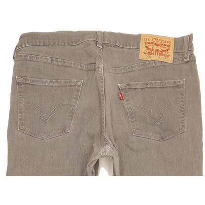 Levi's 506 Men Grey Straight Regular Stretch Jeans W36 L31