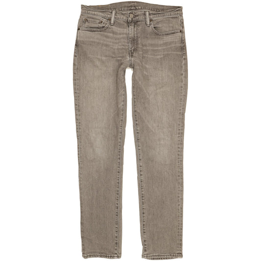 Levi's 511 Men Grey Straight Slim Stretch Jeans W33 L34