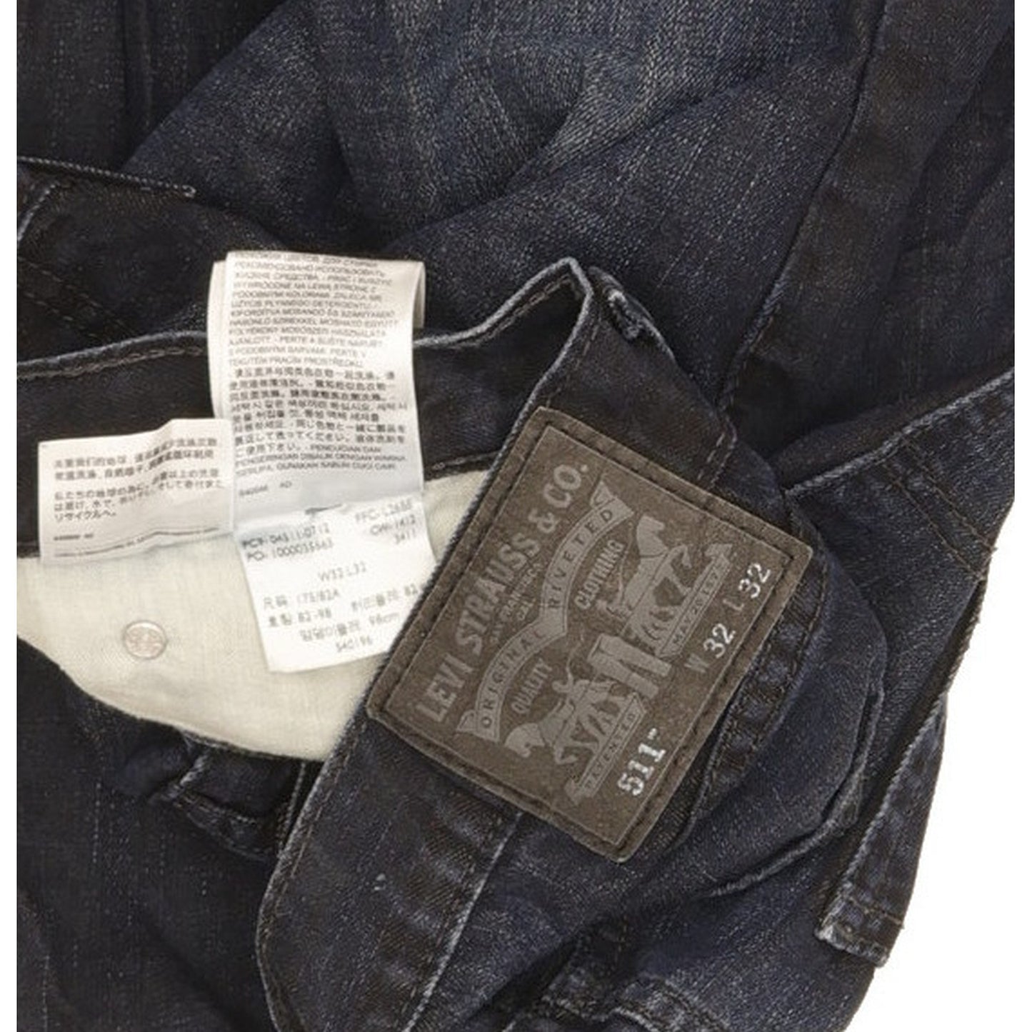 Levi's 511 Men Blue Straight Slim Jeans W32 L29